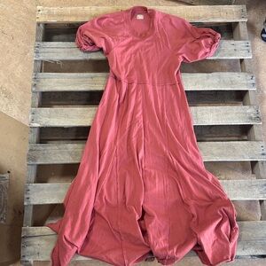 Women's Dusty Rose Midi Skirted Dress